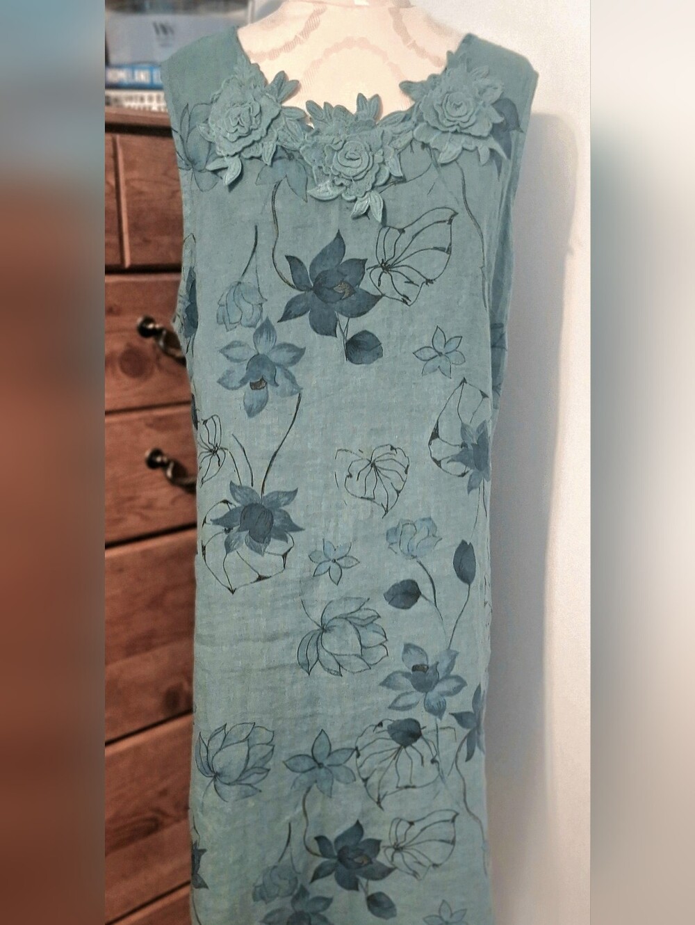 Green Linen Sundress